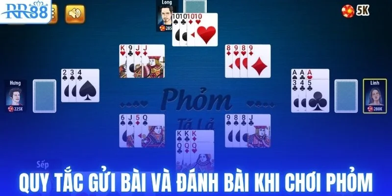 Toàn Tập Cách Chơi Phỏm Tá Lả Từ A-Z Trên Cổng Game RR88 3 Quy tắc gửi bài và đánh bài khi chơi phỏm